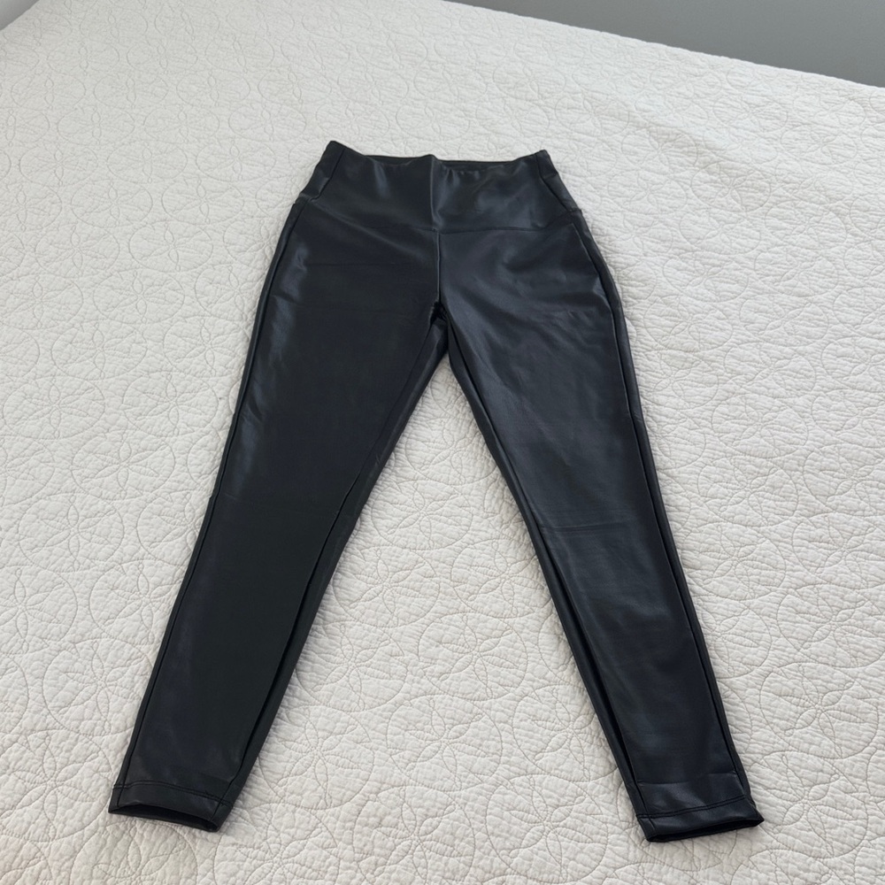 Black Faux Leather Leggings